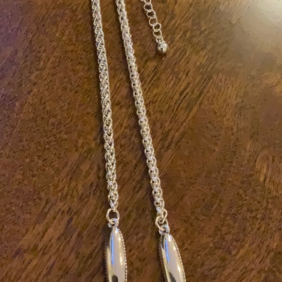 Coronet Ladies Silver Drop Earrings and Adjustable Pendant - NWT - Picture 4 of 5